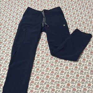 Figs Navy Blue Straight Leg Pant